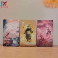 Impression de cartes de tarot et d'oracle personnalisées OEM ODM, bords dorés et argentés, holographiques, gaufrées, avec guide et boîte magnétique, faible MOQ