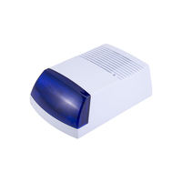 Sirène d'alarme sonore compacte murale filaire en ABS à haute luminosité avec balise stroboscopique pour la sécurité incendie – Fourniture OEM