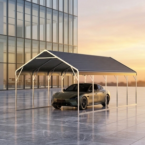 ESGC1326 <span class=keywords><strong>Double</strong></span> abri de voiture en métal pour extérieur, abri de <span class=keywords><strong>garage</strong></span>, tente, abri de stockage - Product Image 1