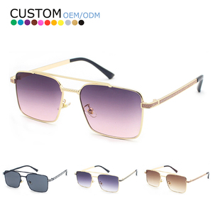 Sunway Hot Selling Unisex Fashion Metal Frame UV400 Polarized Gradient Shade Sunglasses - Product Image 1