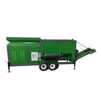 Cribleuse mobile à tambour rotatif pour compost et terre