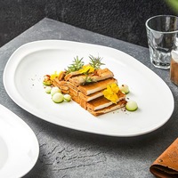 Restaurant occidental commercial créatif table réglage vaisselle ménage assiettes en céramique