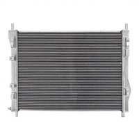 GTGMOTO Nouveau radiateur à flux croisé en aluminium à 3 rangées pour Mustang 3.7L 2015-2017 / 5.0L 2015-2022 / 5.2L 2015-2020