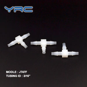 3/16\" PVDF Ozonbeständige 3-Wege-T-Form Kunststoff-Rohrverbindungen - Product Image 3