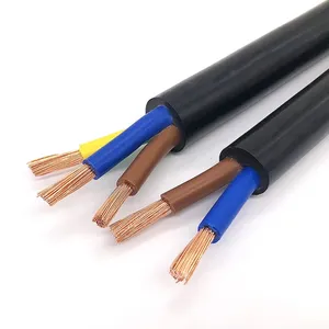 Kabel Ekstensi Daya Listrik Hitam 3 Inti 2X2,5 MM2 dan 3X2,5 Mm2 Produsen Kabel Daya 3x2,5 Mm2