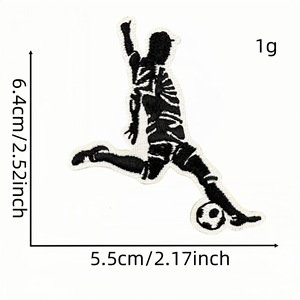 Nouveau Patch Brodé Sportif de <span class=keywords><strong>Football</strong></span> Dessin Animé, Patch Thermocollant, Broderie Informatique, Accessoires Vestimentaires, Vente en Gros - Product Image 4