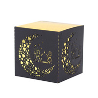 Boîte à bonbons de mariage Palais Impérial, carton blanc nacré, boîte cadeau en forme de cœur pour les fêtes XTH-424 Vente en gros