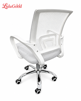 Chaise de bureau, chaise pour personnel, chaise respirante, chaise d'ordinateur, chaise en maille avec cadre en alliage d'aluminium, chaise minimaliste moderne
