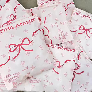 לסביבה ידידותית למים לשימוש חוזר איטום הלבשה אחסון פוליממארקים קטנים חבילת דואר אריזה שקיות מעטפה ורודות - Product Image 5