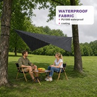 Bâche de camping en diamant verte pliable pour l'extérieur, abri solaire, auvent pour hamac, randonnée et trekking – Vente en gros