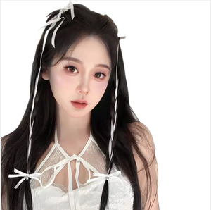 ผมต่อแบบ<span class=keywords><strong>ถัก</strong></span>สำหรับเด็กผู้หญิงทำจากใยสังเคราะห์ทนความร้อนสูงริบบิ้นสีขาวสวม<span class=keywords><strong>ใส่</strong></span>ง่าย - Product Image 4
