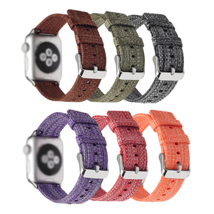 Bracelet de montre en toile de nylon 38 mm 41 mm 49 mm pour hommes et femmes, bracelet de sport pour montre intelligente Apple Watch Series 9/8/7/6/5/4/3/2/1/SE - Product Image 1