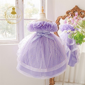 Abito <span class=keywords><strong>da</strong></span> <span class=keywords><strong>principessa</strong></span> a strati con brillantini e fiori per bambina, elegante abito <span class=keywords><strong>da</strong></span> festa per matrimonio, abiti <span class=keywords><strong>da</strong></span> bambina per feste, modelli di vestiti per bambini. - Product Image 4