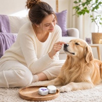 Baume pour le nez et les pattes Mito 15g, écologique, naturel, à la lavande, personnalisable, nourrissant et adoucissant pour chiens, chats et autres animaux de compagnie