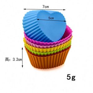 <b>Silicone</b> <b>Baking</b> Cups <b>Silicone</b> Molds Including Round Square Flower Reusable - Product Image 6