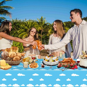 Artículos de Fiesta de Cielo Azul y Nubes Blancas para Cumpleaños Infantiles y Celebraciones al Aire Libre - Product Image 4