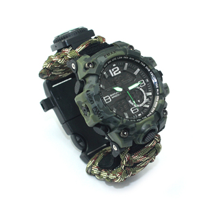 Custom Logo <strong>Survival</strong> Tool Tactical <strong>Watch</strong>, Gift Items Camping Equirpmen Dongguan Plastic Bangle <strong>Watches</strong> - Product Image 1