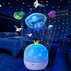 <span class=keywords><strong>Proyector</strong></span> de Estrellas Crown 21 en 1, Lámpara de Noche LED para Niños, con Ajuste de Brillo, para Niñas y Niños Pequeños - Product Image 4