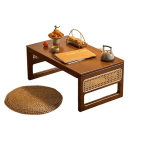 <b>Wood</b> Coffee <b>Table</b> <b>Foldable</b> Low <b>Table</b> For Tatami Room Study Bedside Use - Product Image 5