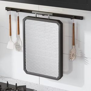 Non-slip PP Metal Chopping Board Wheat Straw Stainless Steel Cutting Board for Kitchen Meat Vegetable Double-Sided Cutting Board - Product Image 3
