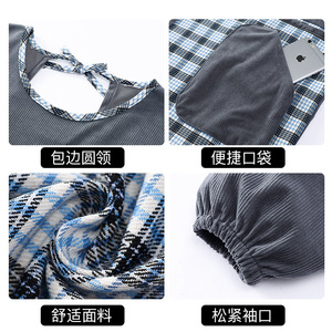 Tablier personnalisé avec logo, résistant à l'usure, pour <span class=keywords><strong>cuisine</strong></span>, usage domestique et restauration, vêtements de travail pour femme, nouvelle collection automne-hiver 2026, pour adulte - Product Image 5