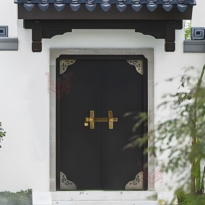 Pestillo de puerta de latón estilo chino de 37 cm, cerradura engrosada para puerta principal, templo, entrada y salida, pestillo de seguridad - Product Image 4