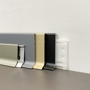 Top bán nhôm ván chân tường đúc TRIM độ dày 1.2mm Chiều cao 40mm kim loại tường cơ sở Vòng ARC nhôm ốp chân tường TRIM - Product Image 5