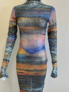 Sexy Long Lanh Sequin Chiều Dài Sàn Sinh Nhật Đảng Đội Mũ Trùm đầu Ăn Mặc Phụ Nữ <span class=keywords><strong>Prom</strong></span> Gown Câu Lạc Bộ Đêm Mặc Phụ Nữ Tiệc Buổi Tối Dài Ăn Mặc - Product Image 4