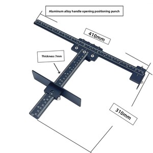 Hợp kim nhôm xử lý Punch định vị DIY Tủ phần cứng Jig cho cửa xử lý cài đặt OEM/ODM hỗ trợ Hộp dụng cụ cầm tay - Product Image 4