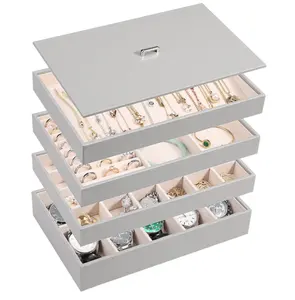 Jewellery Display Box for Earring Necklace Ring Watch Bracelet