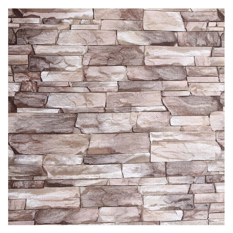 Hot selling Moisture-proof  self-adhesive  3d pvc wallpaper for washroom