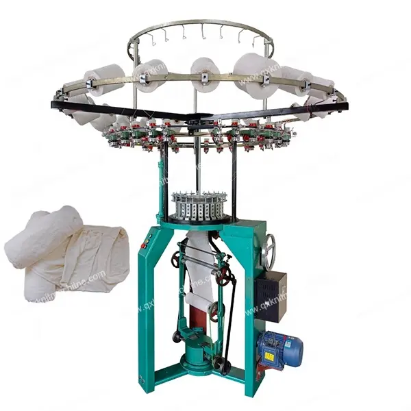 Cotton Stockinette Mutton Cloth Roll Making Knitting Machine Mutton Cloth Knitting Machine