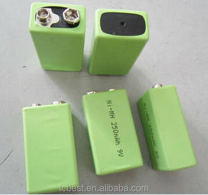 Hot Selling <span class=keywords><strong>NI</strong></span>-MH-Akku bester Qualität mit CE ROHS-Zertifikat 9V 250mAH für Elektro geräte - Product Image 4