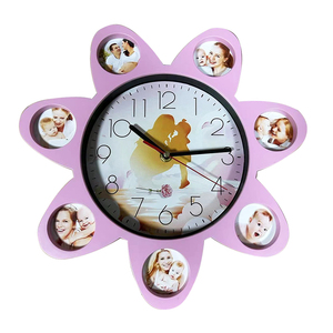 Đồng Hồ Treo Tường Trang Trí Nhà Cửa Với Nhiều Khung Ảnh Đồng Hồ Treo Tường Giá Rẻ Mặt Đơn Bằng Nhựa Thạch Anh Tương Tự Cho Phòng Khách - Product Image 6