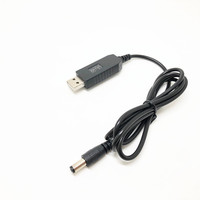 Cantell - Cable Convertidor de Voltaje USB de 5 V CC a 9 V/12 V CC, USB 2.0 Macho a Conector Macho de 5.5*2.1 mm, Sin Luz