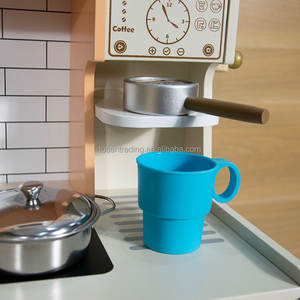 Nouvelle cuisine en bois pour enfants, style moderne, avec accessoires de cuisine pour les tout-petits - Product Image 4