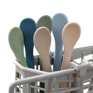 <span class=keywords><strong>Am</strong></span> Azon Vente à Chaud Cuillère Pliable en Silicone Doux de Qualité Alimentaire pour Bébé à Long Manche Pointe Souple Cuillère d'Alimentation de Sevrage à Led pour Bébé - Product Image 4