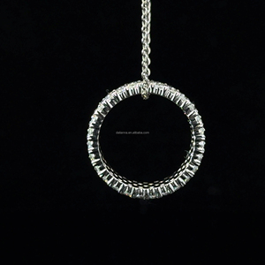 Anillo de Diamantes Hiphop Lab Diamond para Mujer, Certificado IGI, Corte Brillante, 4 Filas, Engaste Pavé, Banda Eternity Ancha, Oro Blanco de 14K - Product Image 3