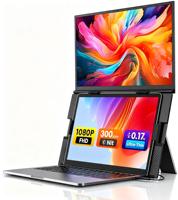 Écran d'extension portable pour ordinateur portable S15Plus IPS 15,6 pouces 1080P FHD, écran ultra-fin sans cadre, protection des yeux pour ordinateurs portables de 13 à 17 pouces