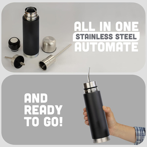 Termo para Yerba <span class=keywords><strong>Mate</strong></span>, Frasco de Vacío de Acero Inoxidable, Kit <span class=keywords><strong>Mate</strong></span> Argentino - Product Image 3