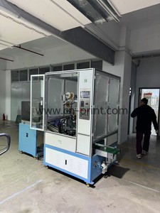 Cilindrische automatische warmteoverdrachts persmachine 220V pneumatisch aangedreven nieuw voor penbedrukking op glas, plastic, PE, zachte buizen en potten - Product Image 3