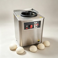 Diviseuse et Bouleuse Automatique de Pâte 30-500g, Machine à Bouler la Pâte Réglable 1200 pièces/h pour Boulangerie, Pizza, Pain, Pains à la Viande