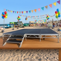 Nouvelle Scène Modulaire Carrée de Luxe en Alliage d'Aluminium, Plateforme Réglable pour Concerts, Mariages et Événements Extérieurs