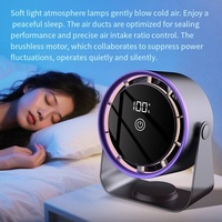 Ventilateur de bureau compact sans pales à commande mécanique, alimenté par USB, idéal pour la maison, le bureau, les dortoirs étudiants, le camping en extérieur et l'utilisation en voiture
