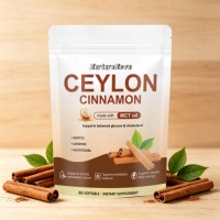 Gélules de cannelle de Ceylan avec huile MCT, 60 gélules par flacon, complément alimentaire pour adultes, non destiné aux femmes enceintes, vente en gros OEM