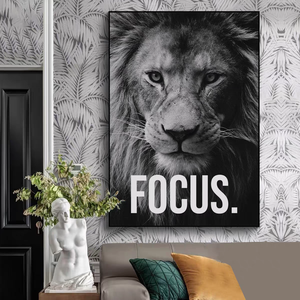 Decoración <span class=keywords><strong>de</strong></span> Pared para Fábrica, Oficina, Gimnasio, Hogar, León Salvaje, Éxito, Inspiración, Motivación, <span class=keywords><strong>Frases</strong></span>, Pósters y Cuadros Decorativos - Product Image 3