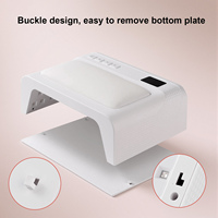 Lampu Kuku UV Elektrik 2 in 1 Terbaru 2026 dengan Sandaran Tangan, Pengering Kuku Ruang Besar, Lampu UV LED untuk Kedua Tangan, Pengering Kuku Cepat