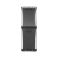 Conteneur à 3 compartiments Poubelles de recyclage de qualité intelligente Poubelle domestique Poubelle 3 en 1 Poubelle à poussière