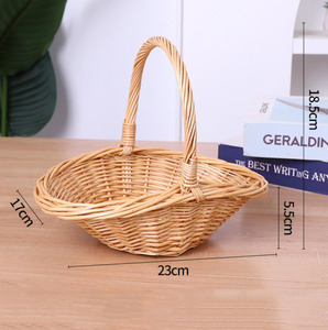 Panier multifonctionnel en osier style ange pour œufs et pommes <span class=keywords><strong>de</strong></span> terre, panier <span class=keywords><strong>de</strong></span> rangement pour courses, panier vide pour légumes et fruits - Product Image 5