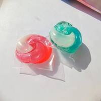 Capsules de lavage écologiques jetables à double couche de 20 à 25 grammes pour vêtements, formule végétale non toxique